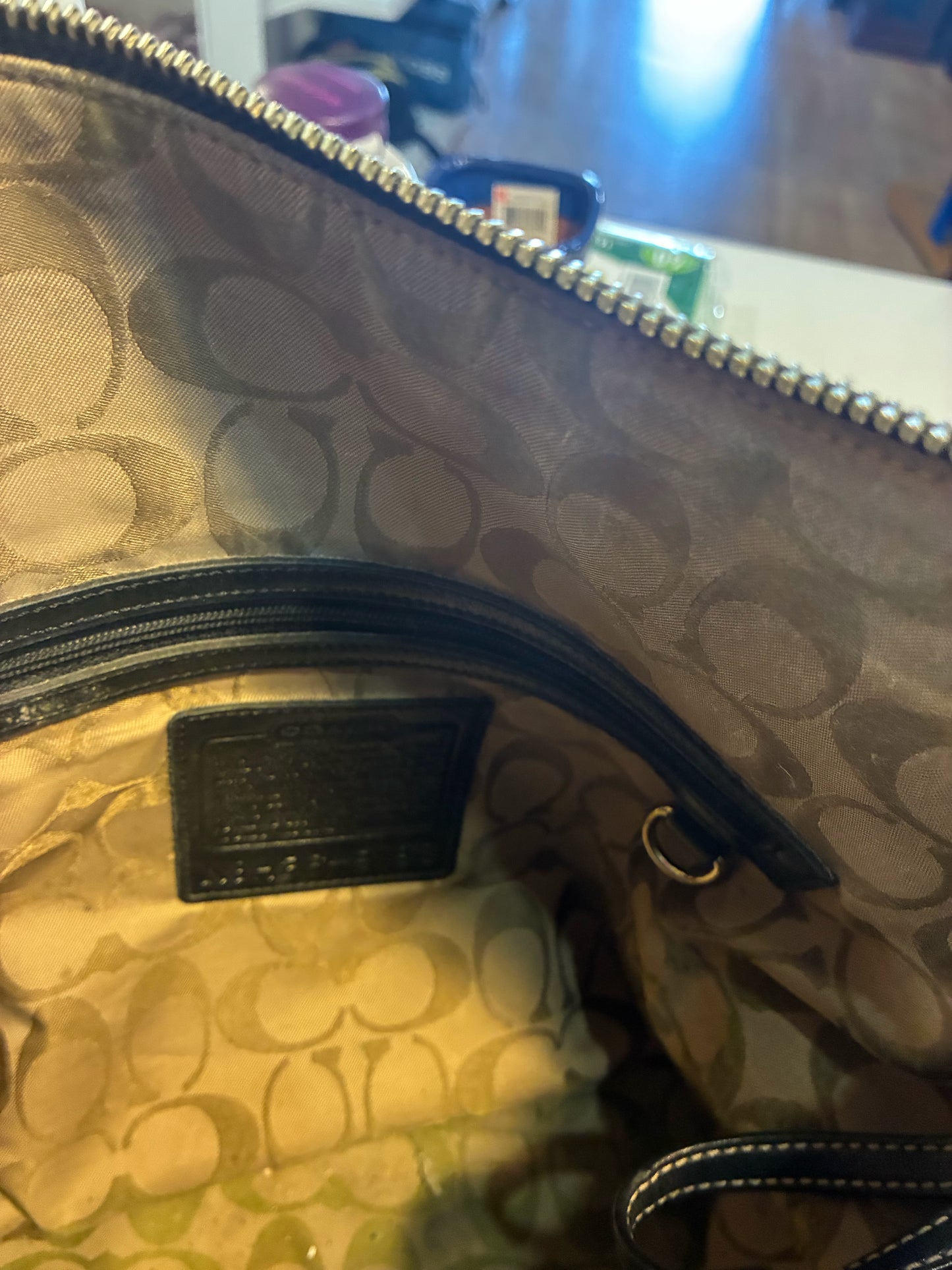 Coach Vintage Black Legacy Tote