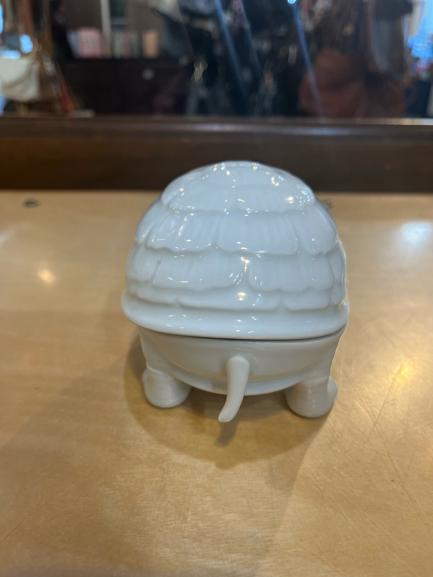 Vintage CH Field White Turtle Limoge Box