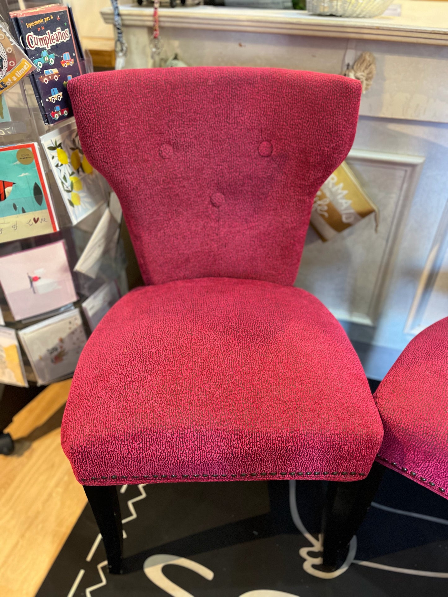 Set of Pink Accent Chairs