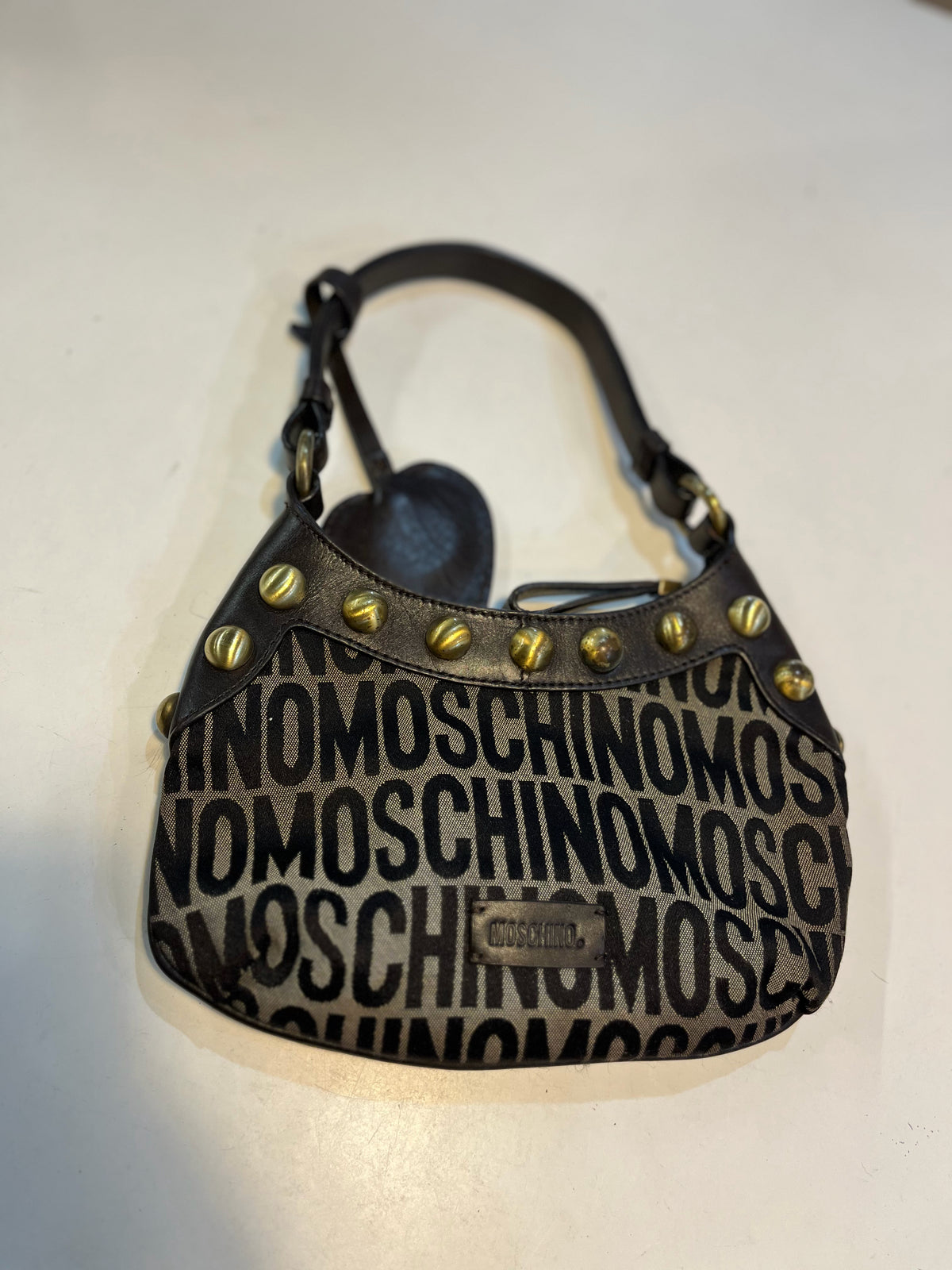 Moschino Canvas Shoulder Bag