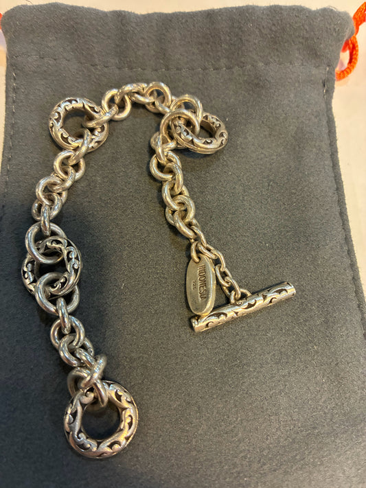 Lois Hill Silver Chunky Chain Bracelet