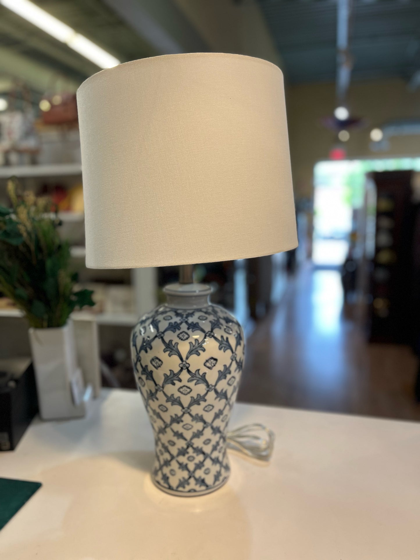 Blue & White Ginger Jar Lamp