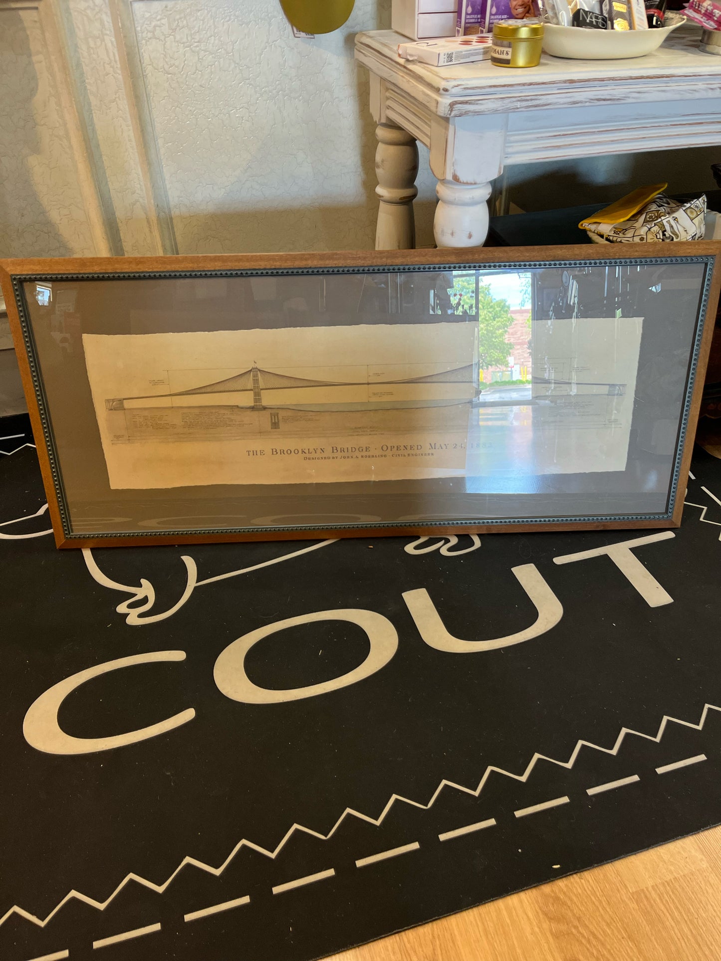 Framed Brooklyn Bridge Print Art
