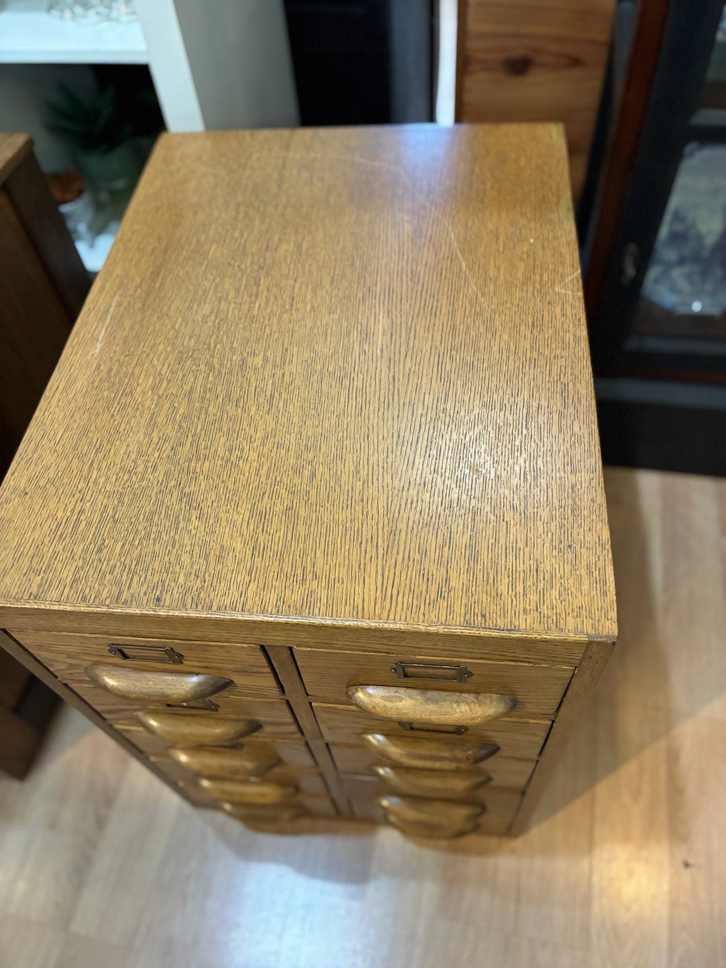 Stackable Brown File Cabinet