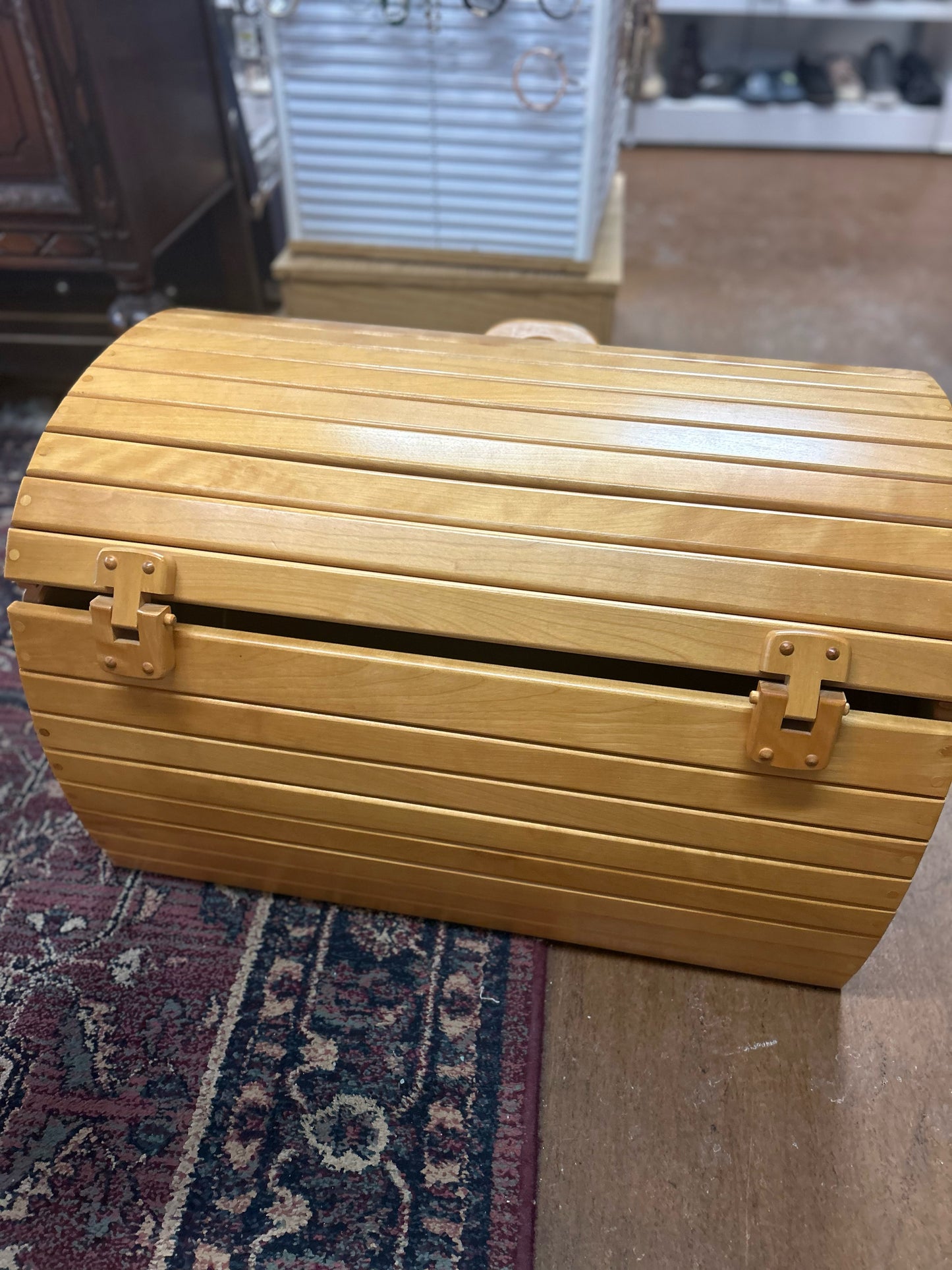 Dome Top Wooden Toybox Trunk