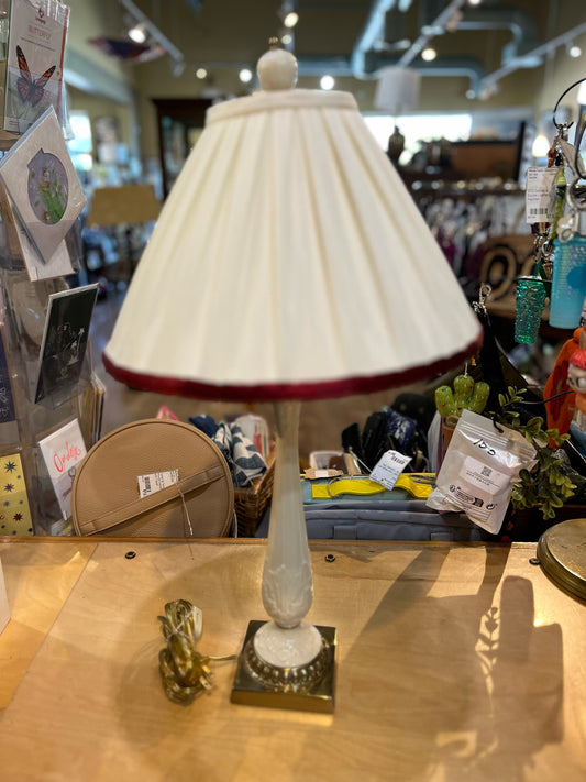 Lenox Cream Florentine Lamp