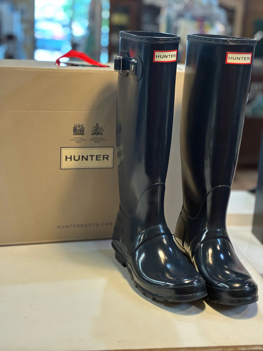Hunter Women's Tall Navy ORG boots