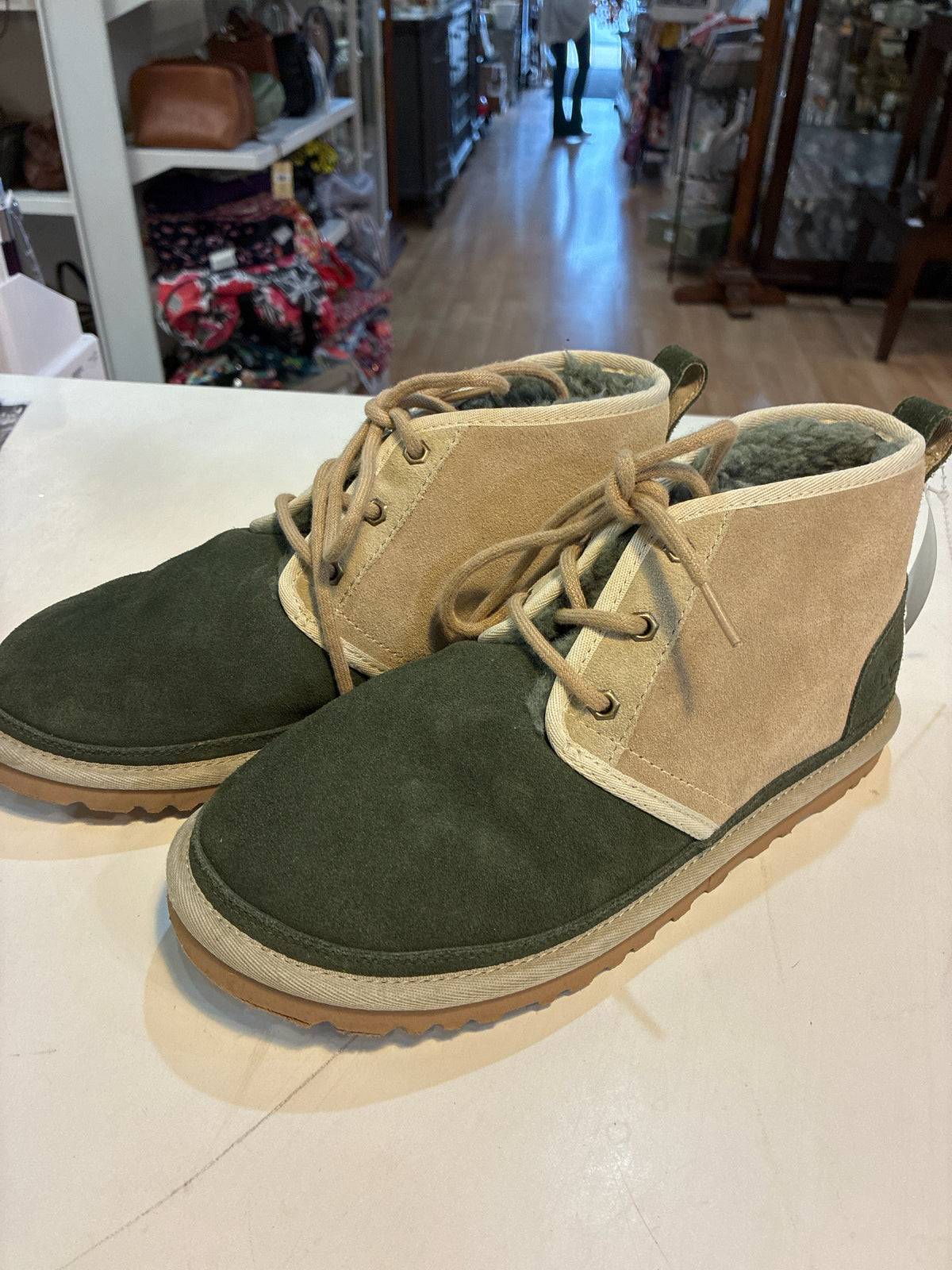 UGG Green & Beige "Neumel II Chukka" Boots