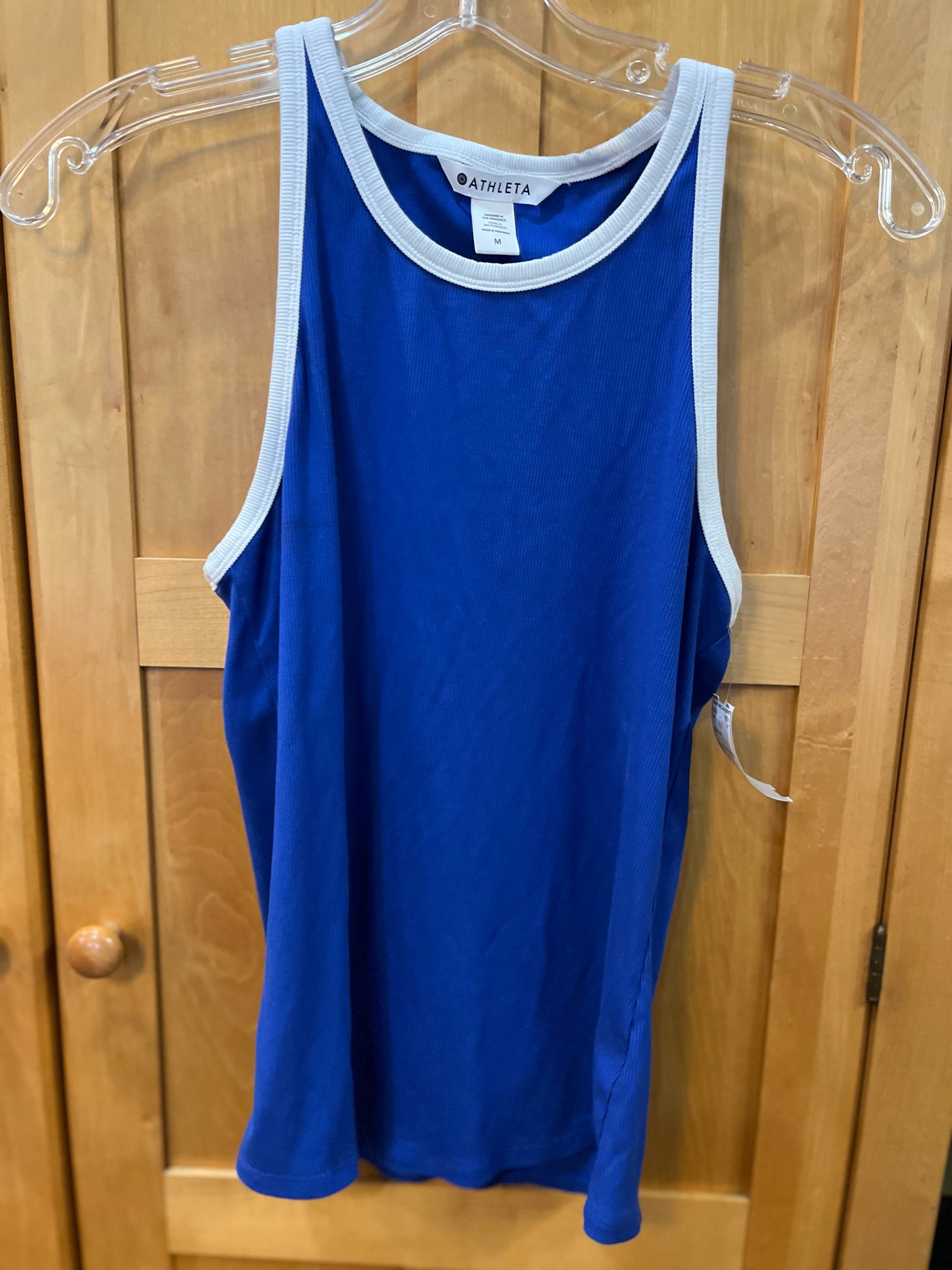 Athleta Navy & White Tank