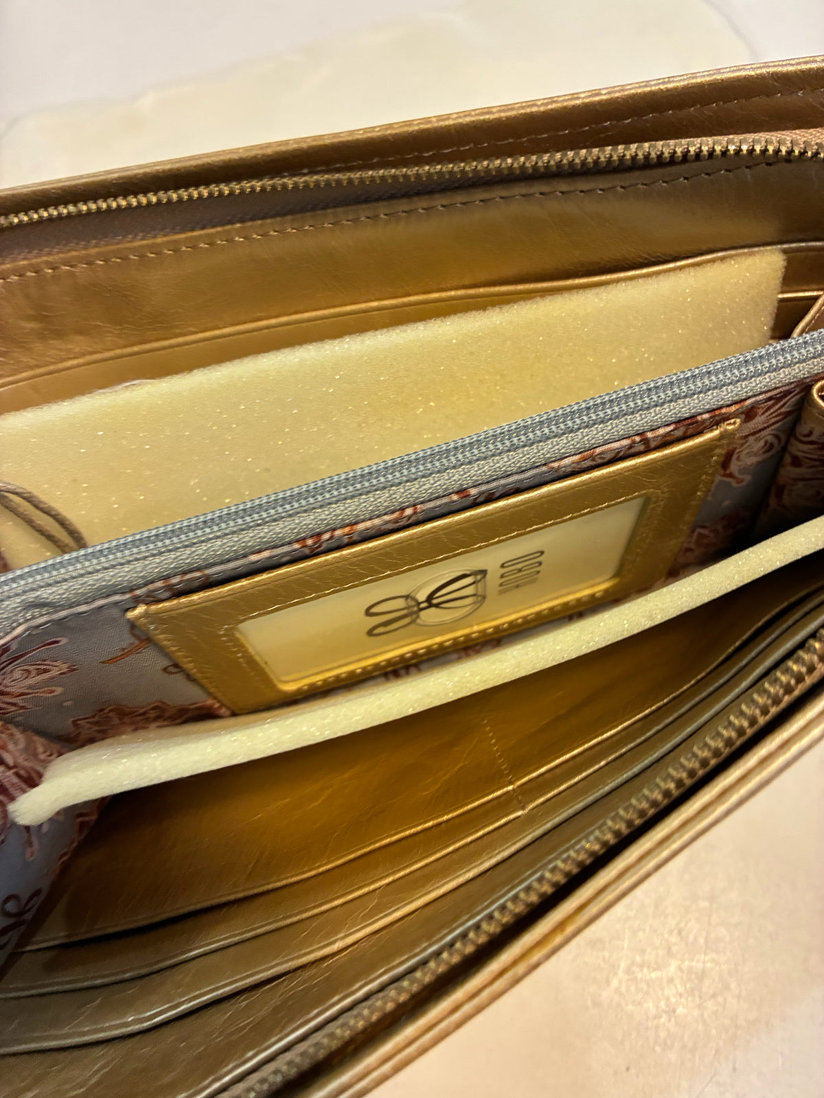 NWT HOBO Gold "Remi" Wallet