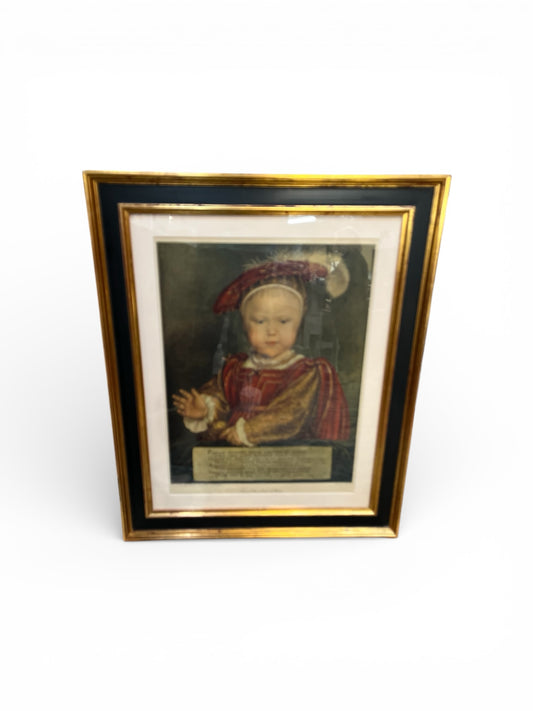 Framed Edward VI Print Art