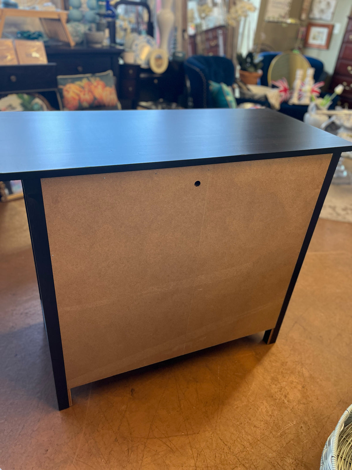 Three Drawer Brown Dresser