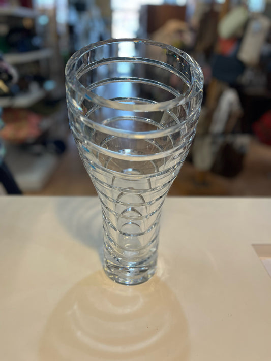 Nambe Bopp Spiral Crystal Vase