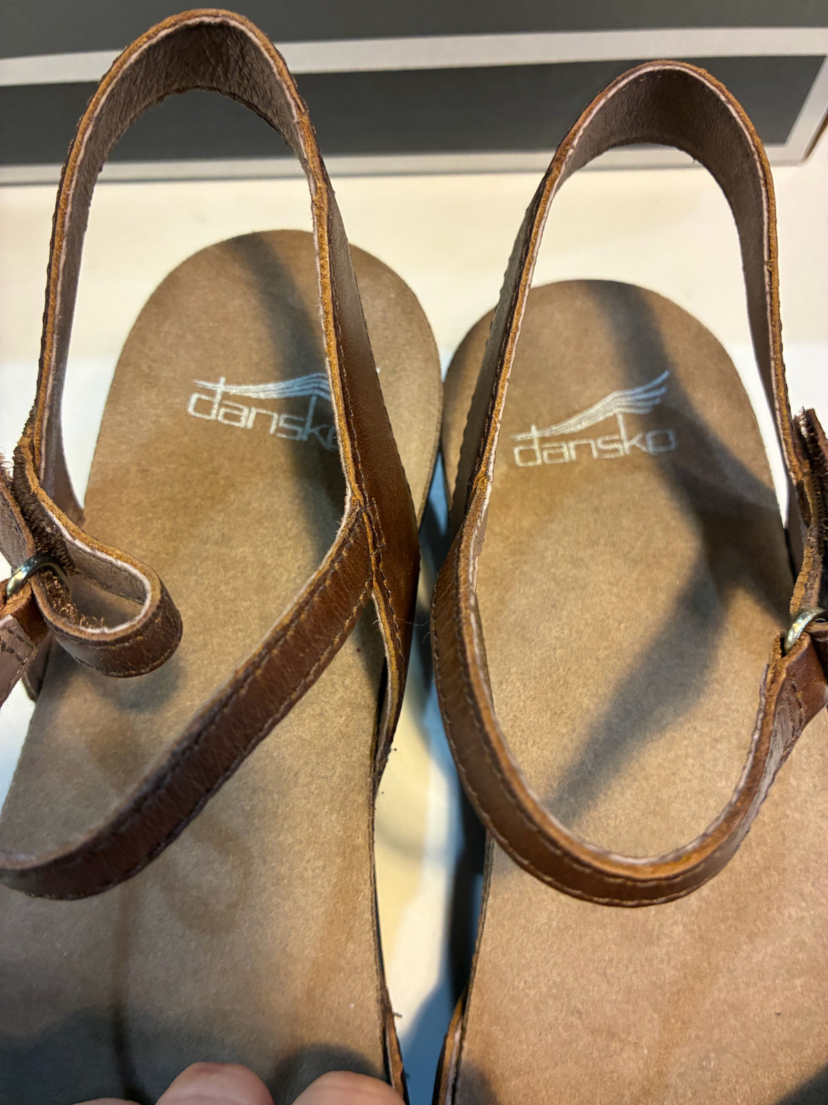 Dansko Brown “Rowan Waxy Burnished” Shoes