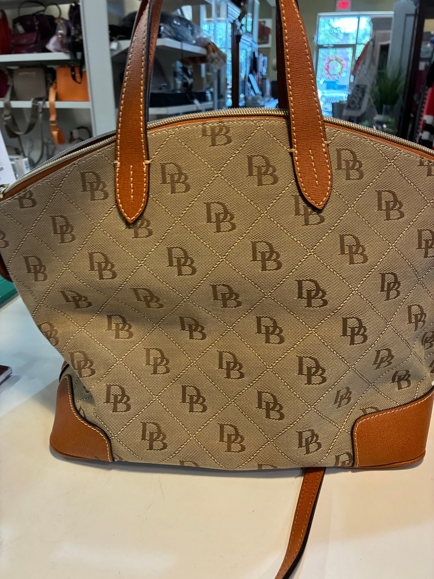 Dooney & Bourke Large Gabriella Monogram Satchel