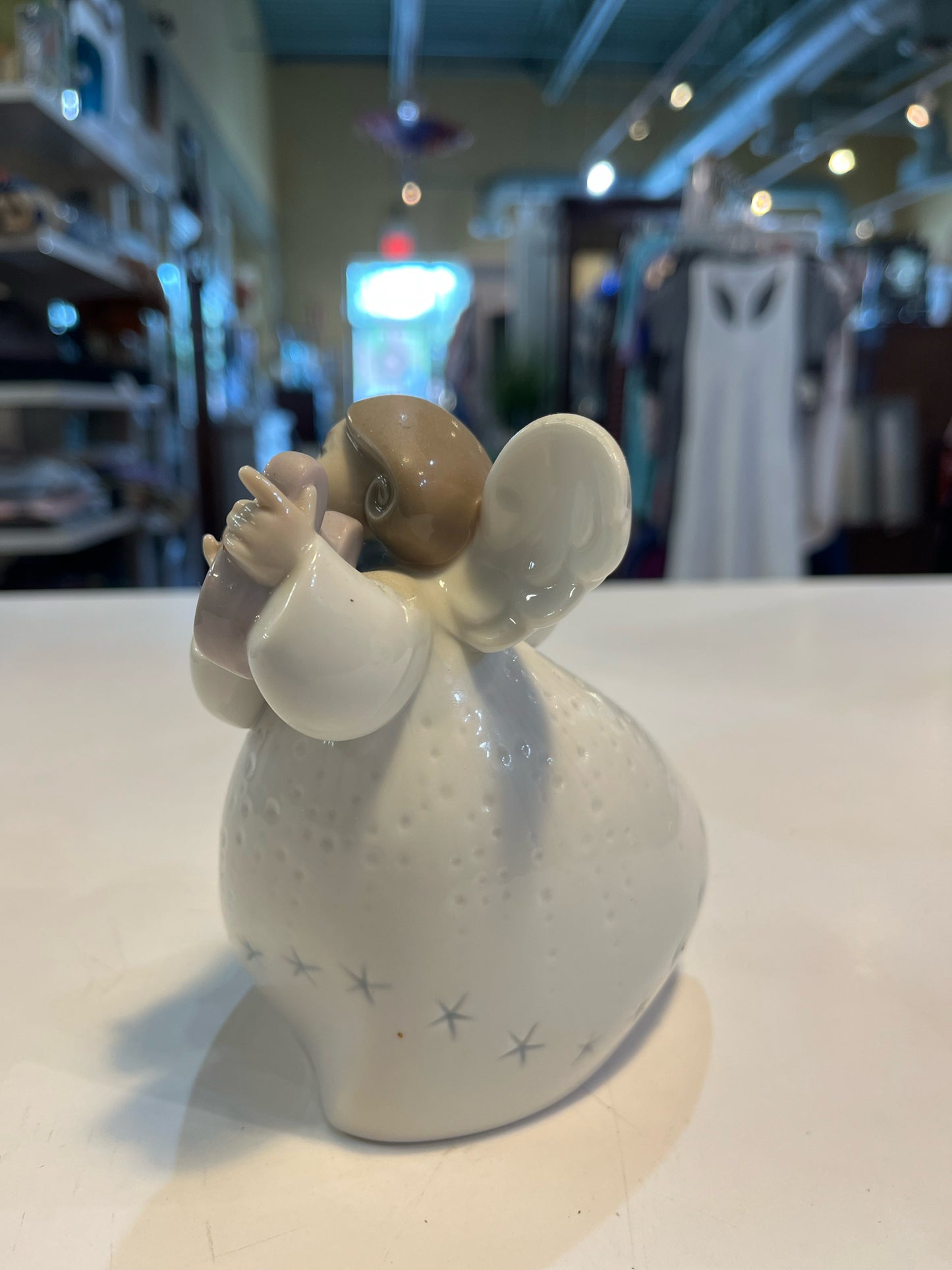 Lladro "Angel w/ Lyre/ Harp" Figurine