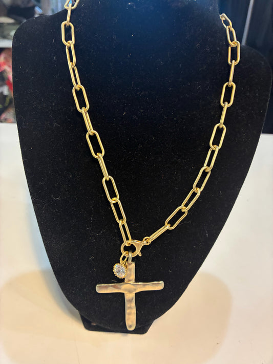 VB & Co. cross pendant necklace