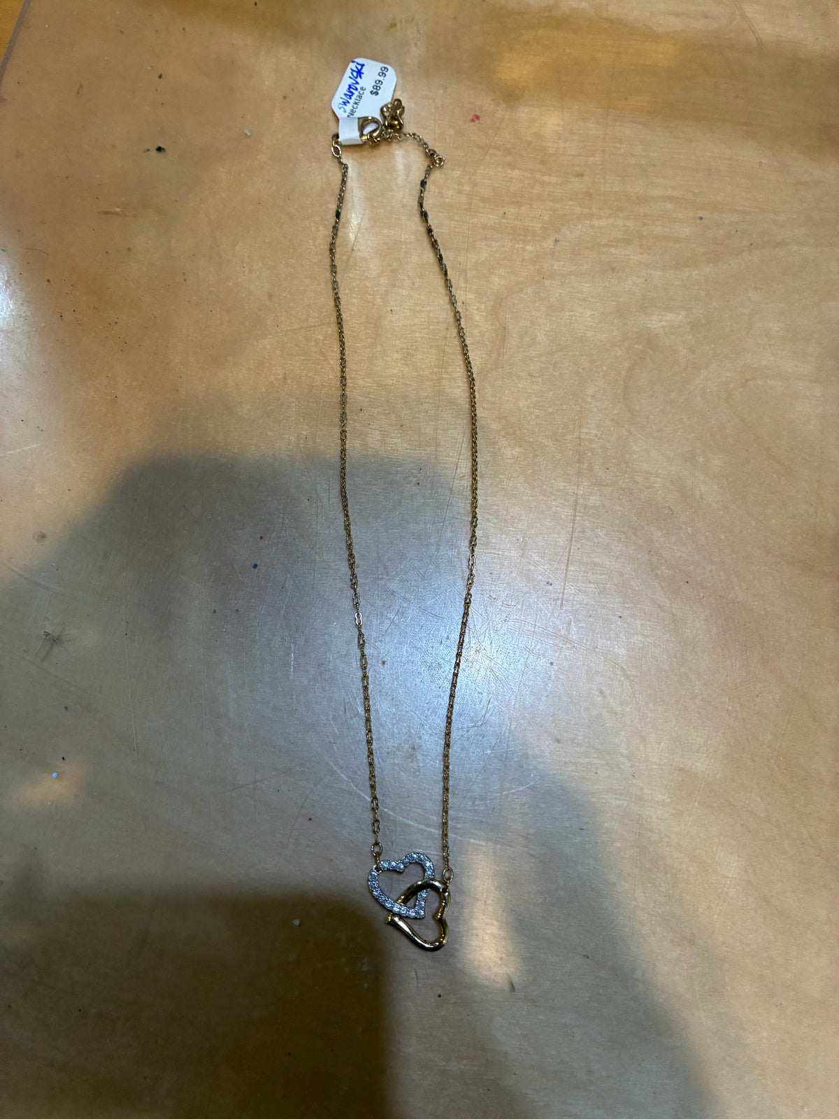 Swarovski Intertwined Heart Two Tone necklace