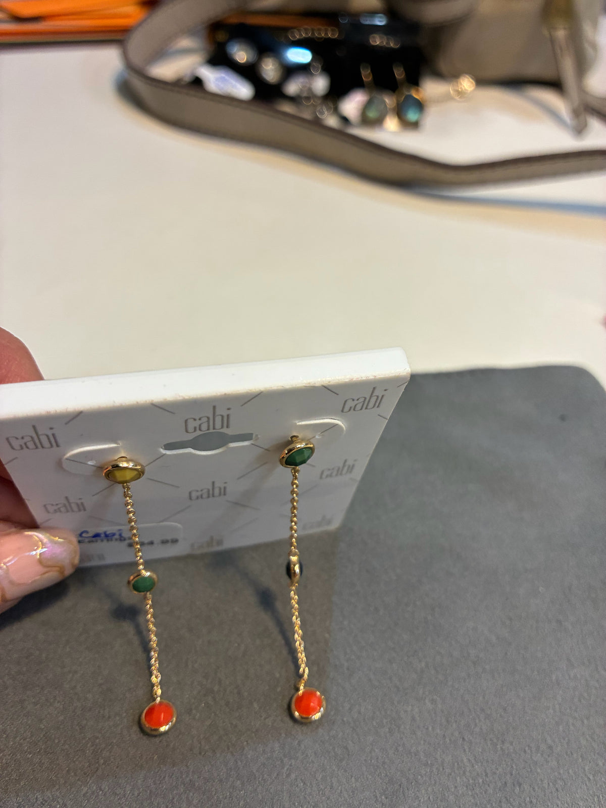NWT Cabi "Luminous" Dangling Earrings