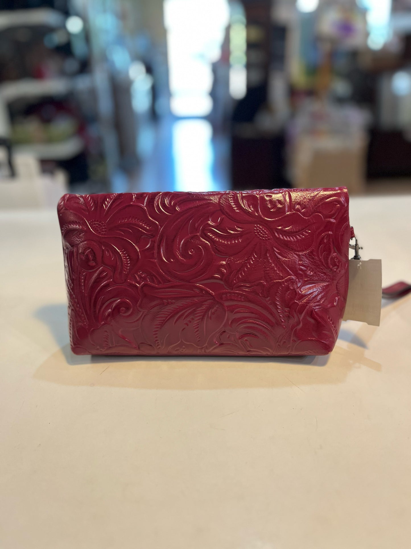 Patricia Nash "Valerie" Burgundy Wristlet