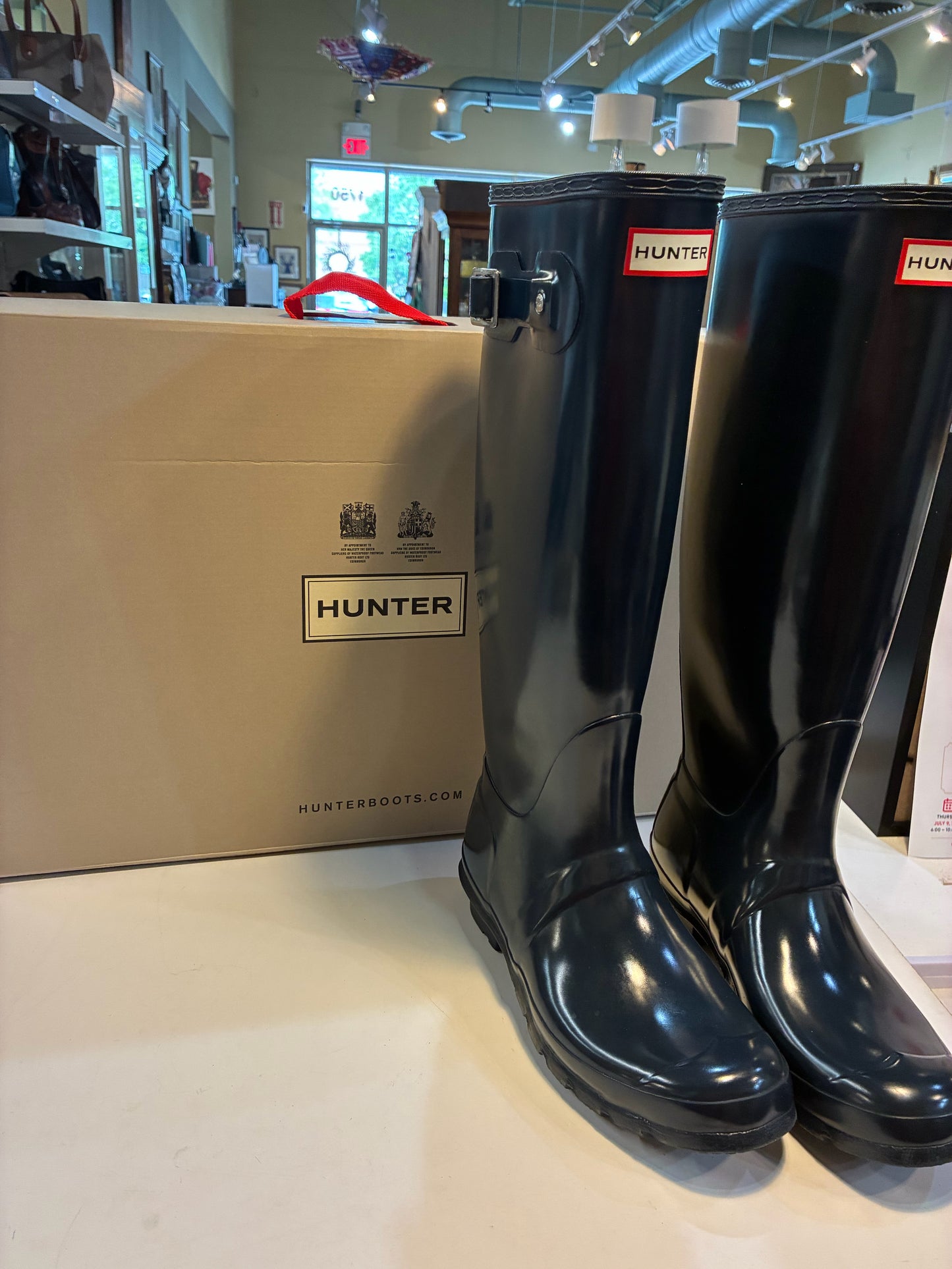 Hunter Women's Tall Navy ORG boots