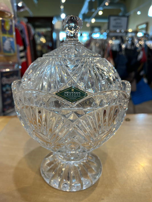 Godinger Shannon Covered Crystal Candy Jar