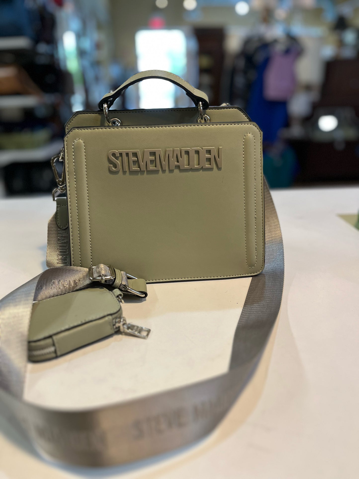 Steve Madden Green "Bevelyn" Crossbody