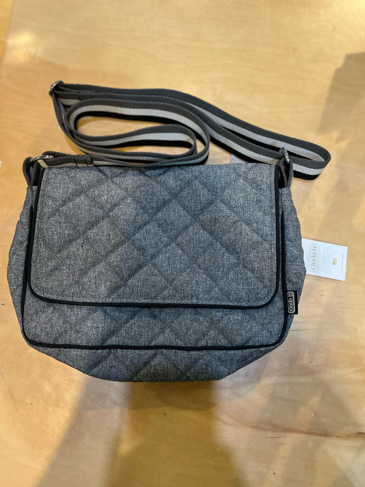 NWT Cinda b Gray Quilted “Camden” Crossbody