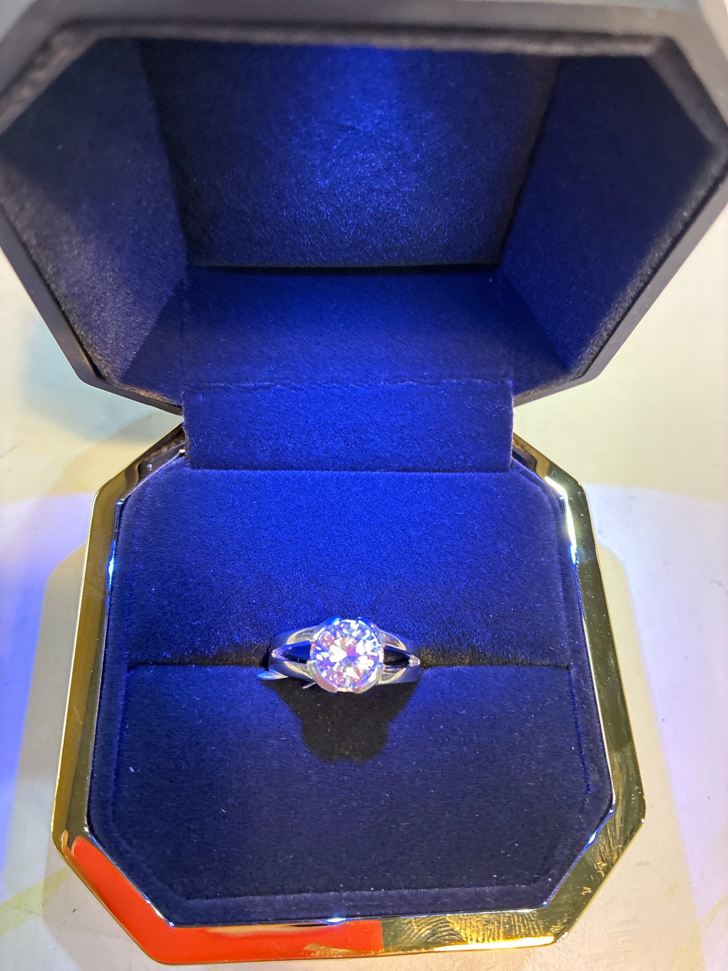 Sterling Silver & Round CZ Ring