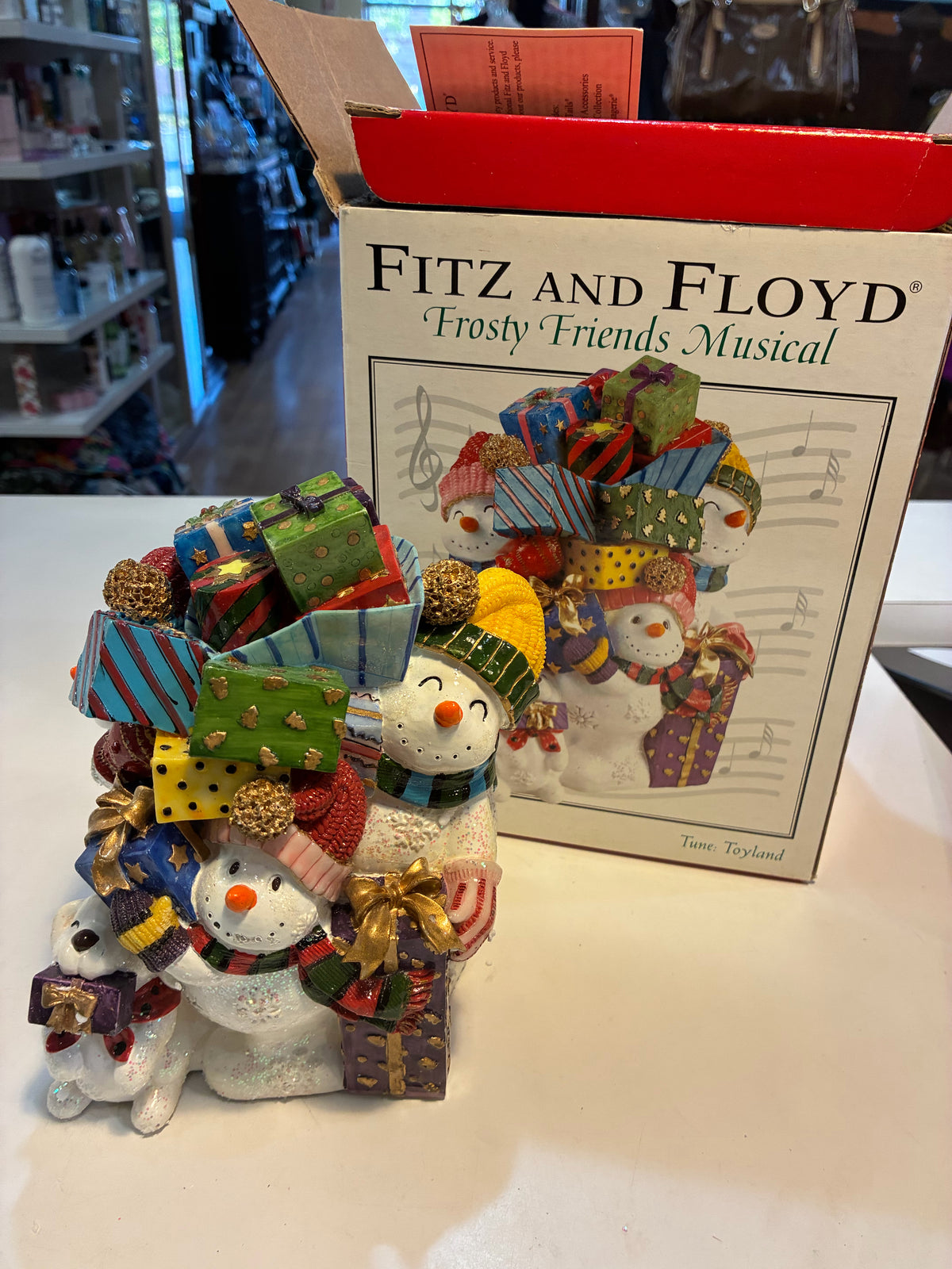 Fitz & Floyd "Frosty Friends Musical" Decoration