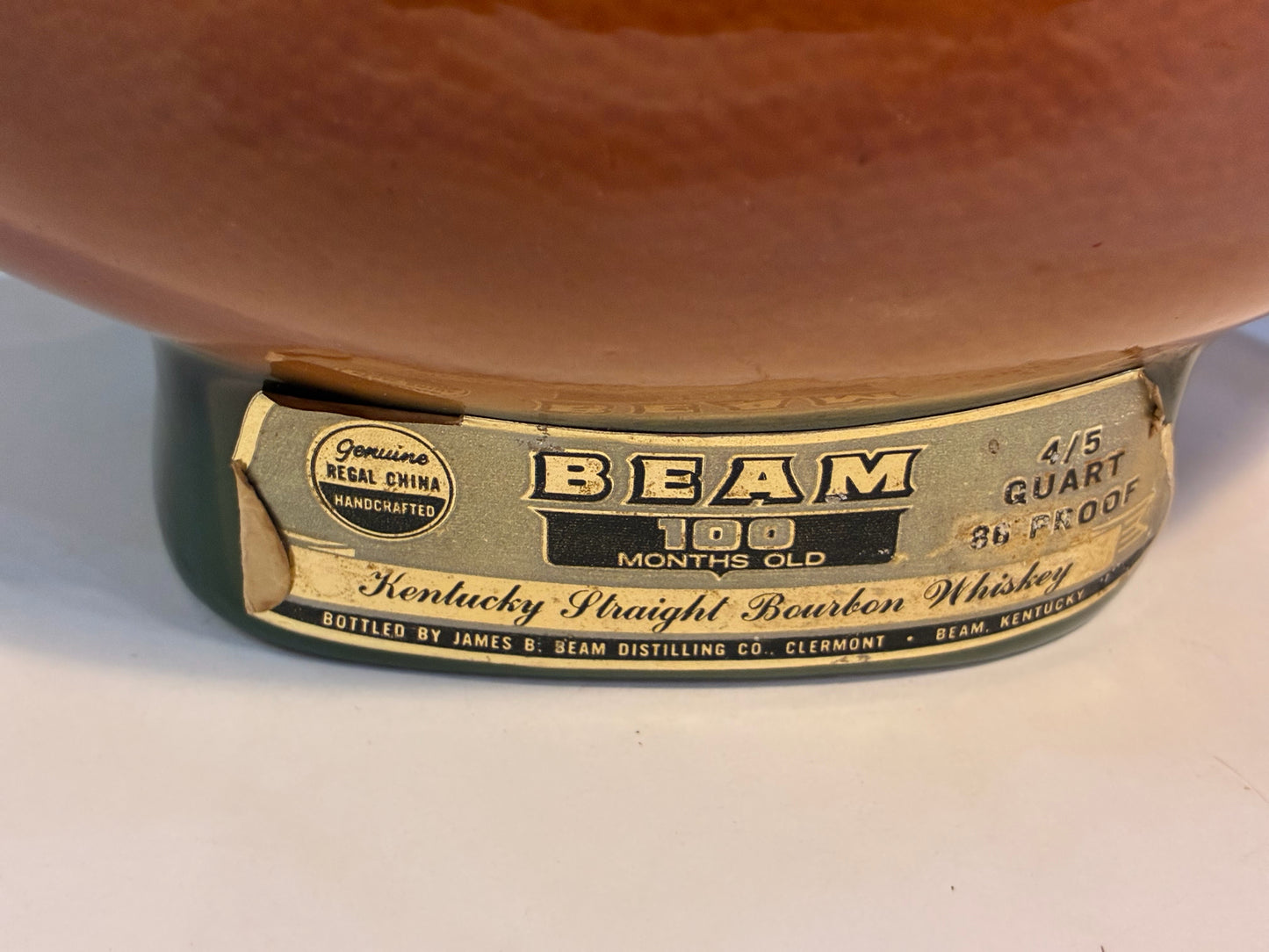 Vintage Jim Beam Republican  & Democrat Football Decanter Set