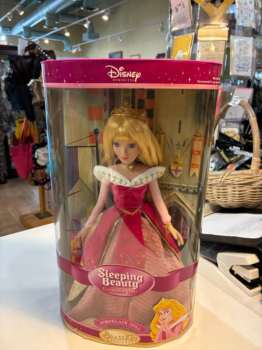 Disney "Sleeping Beauty" Porcelain Doll Brass Key Keepsakes