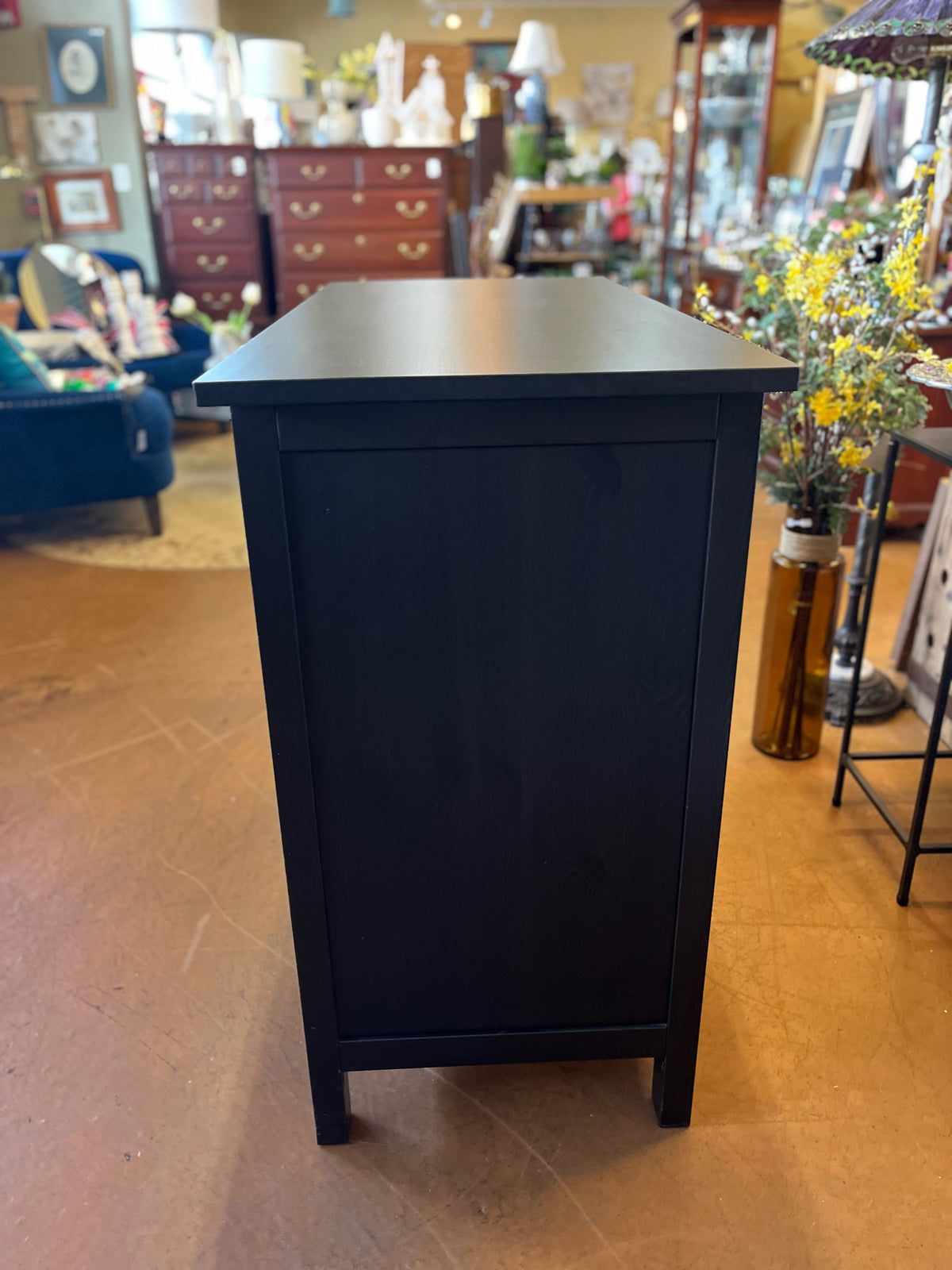 Three Drawer Brown Dresser