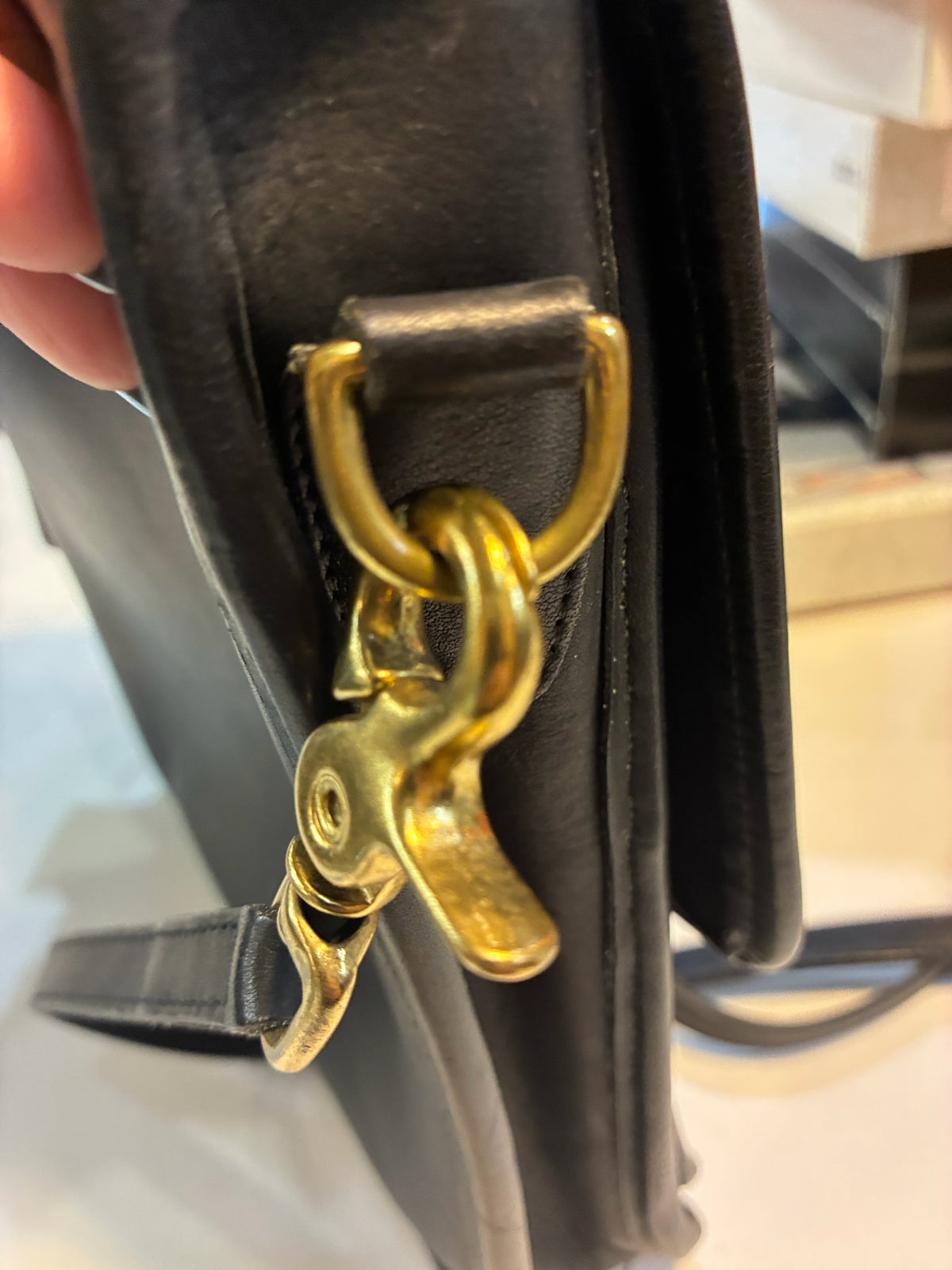 Vintage Coach Leather Station Messenger Crossbody
