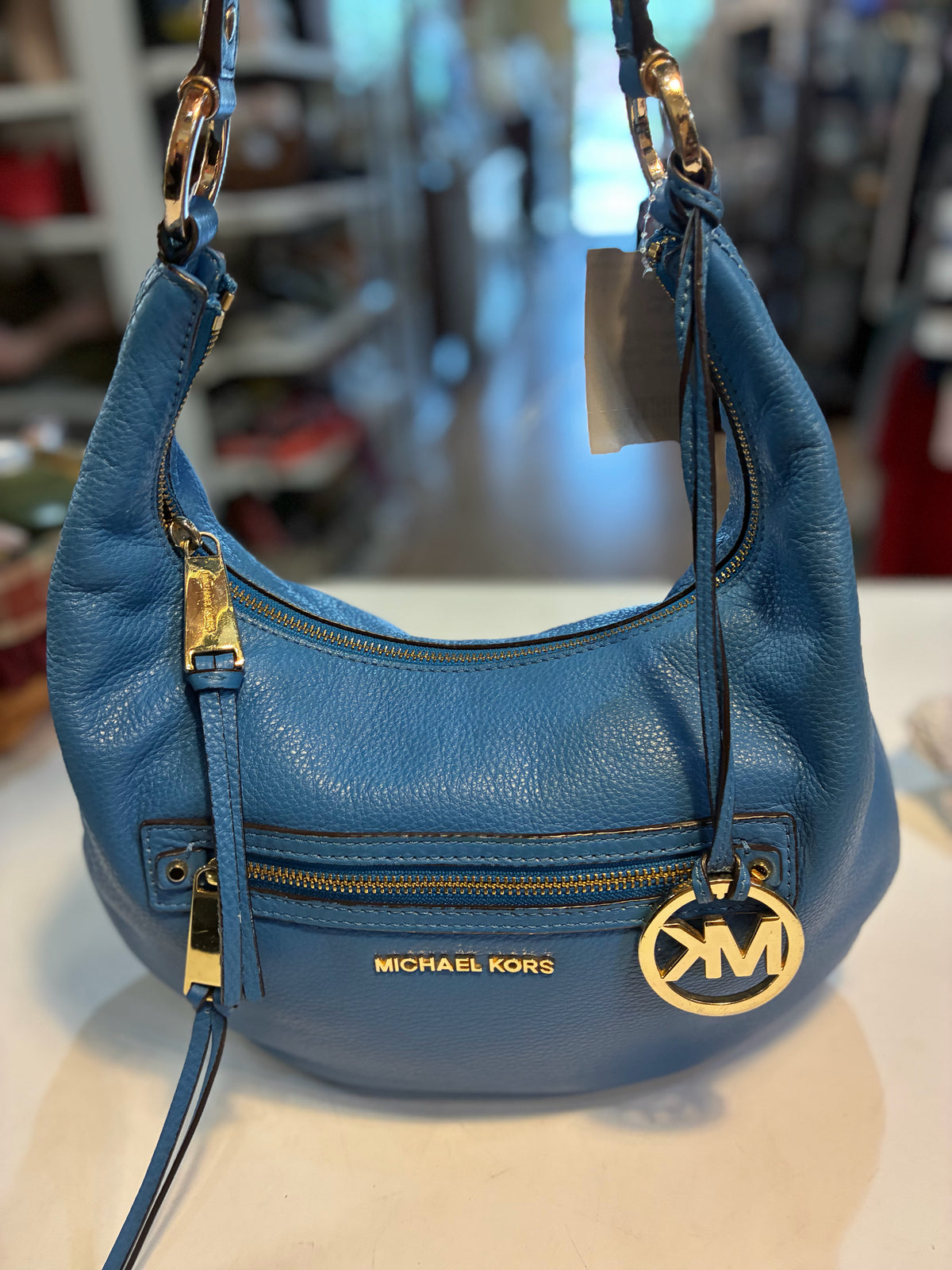 Michael Kors Leather "Lydia" Shoulder Bag