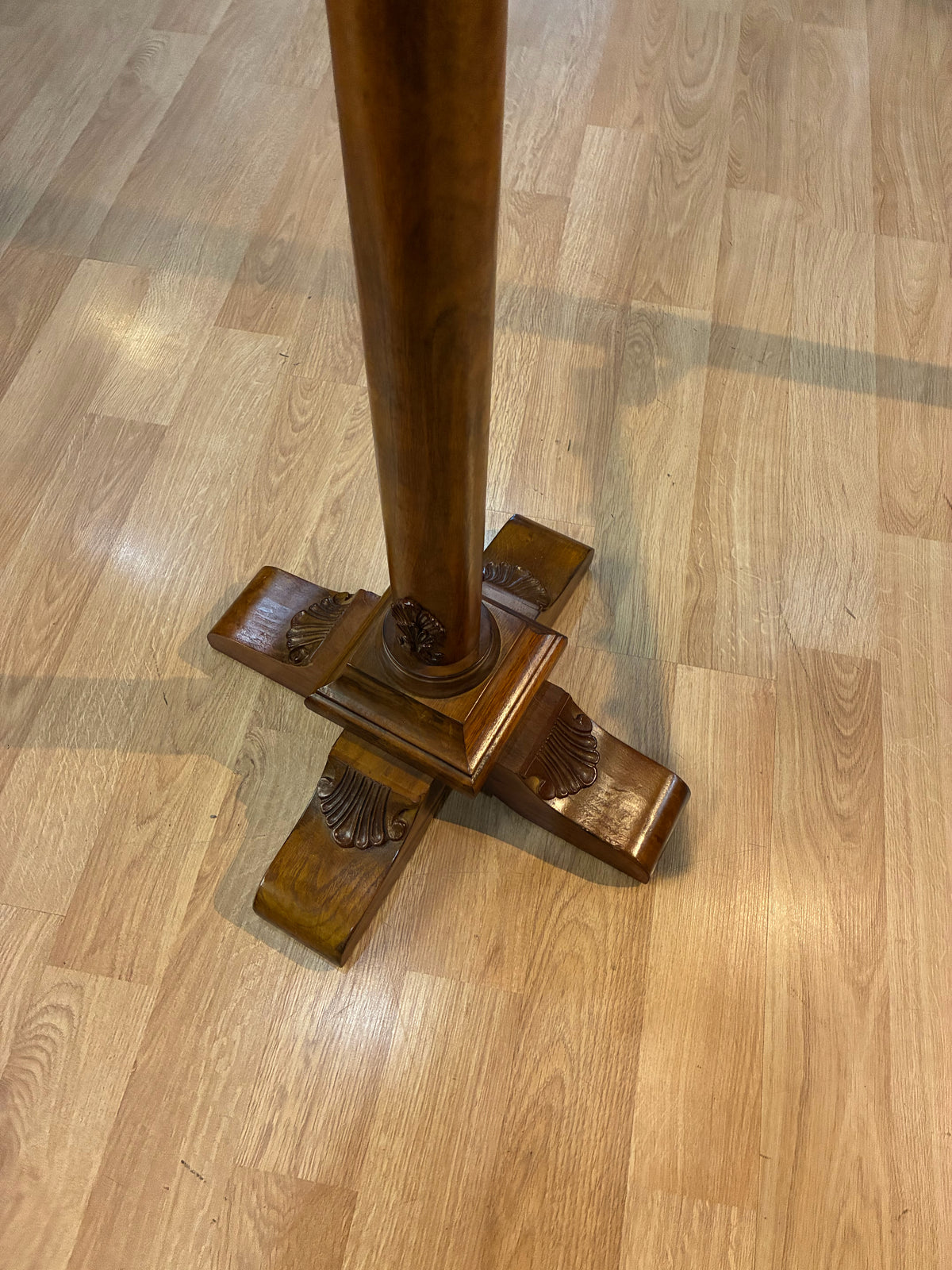 Tall Carved Coat Rack