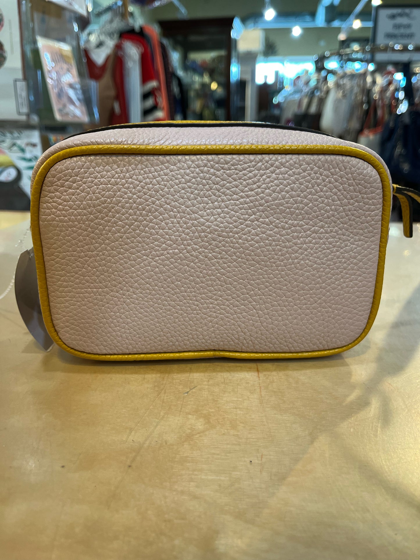 New Tory Burch Pink & Yellow “Blake Mini Camera” Handbag