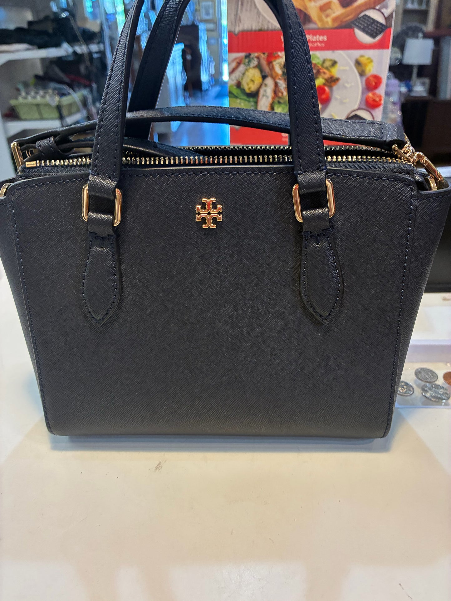 TORY BURCH EMERSON MINI TOP ZIP TOTE