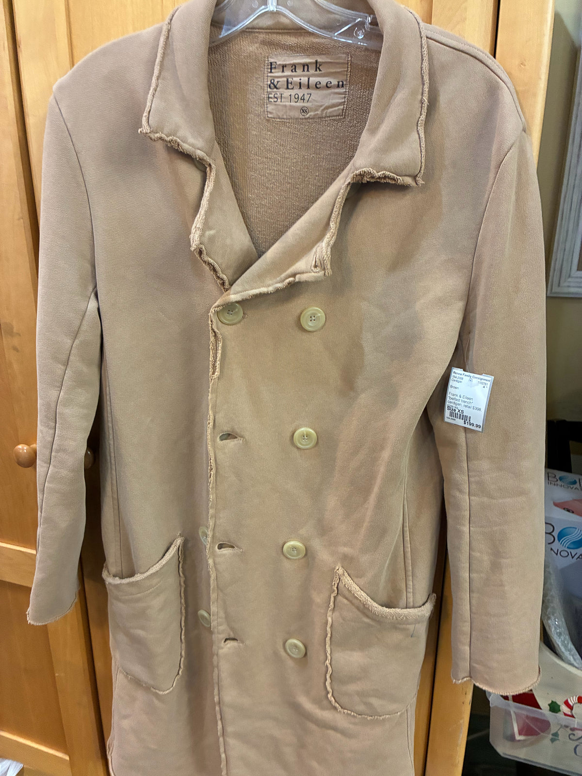 Frank & Eileen "belfast trench" cardigan