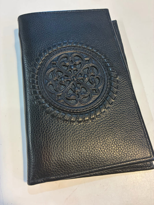 Brighton Black "Ferrera Folio" Leather Wallet