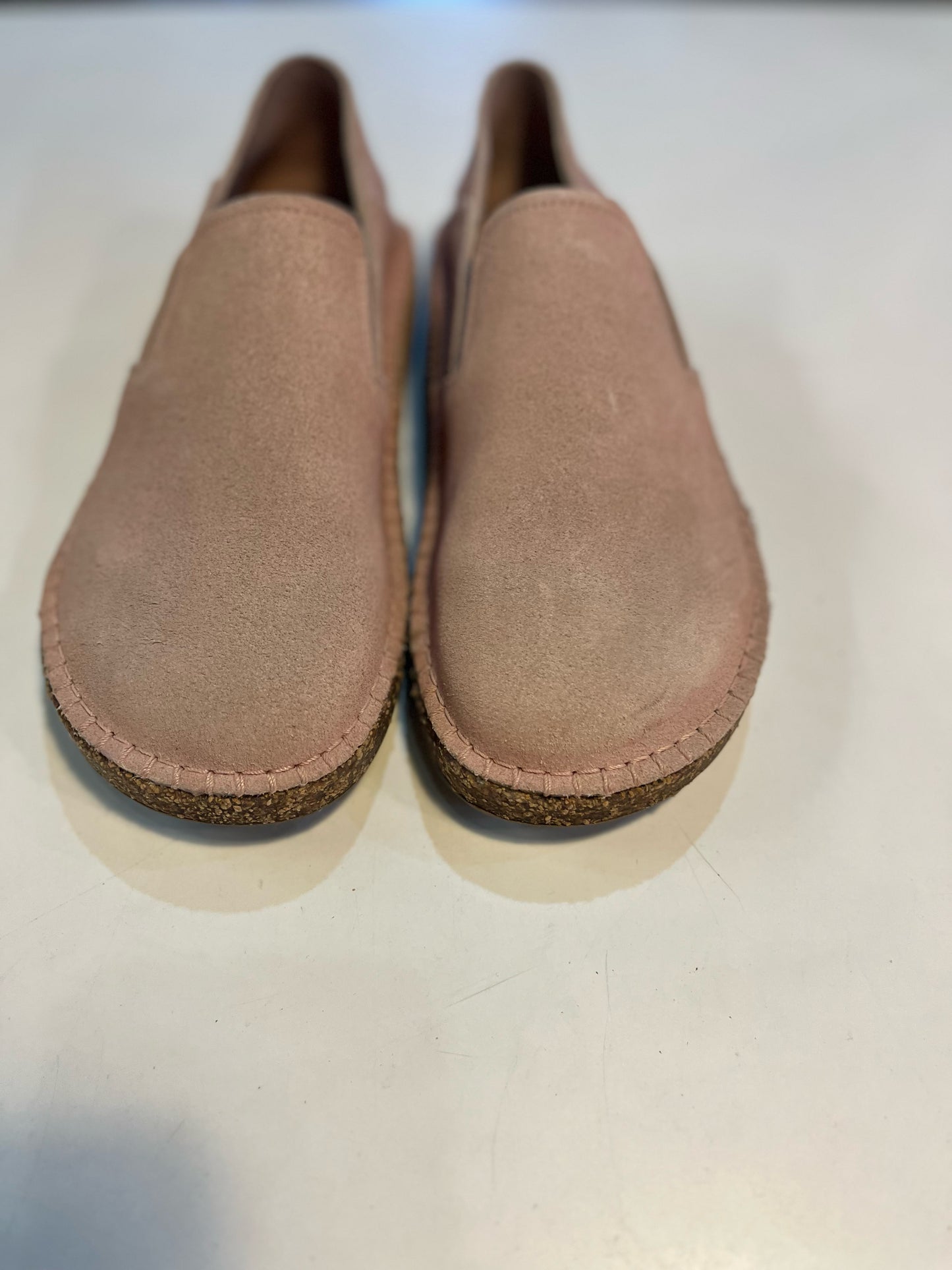 Birkenstock Pink "Callan" Suede Shoes