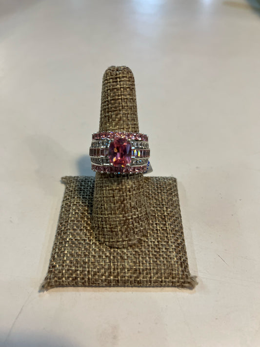 Stephanie Gottlieb Pink "Morganite Wide Band" Ring