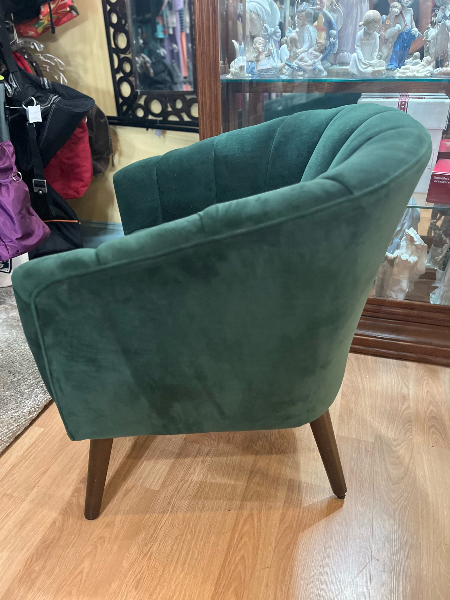 Green Velvet Accent Chair