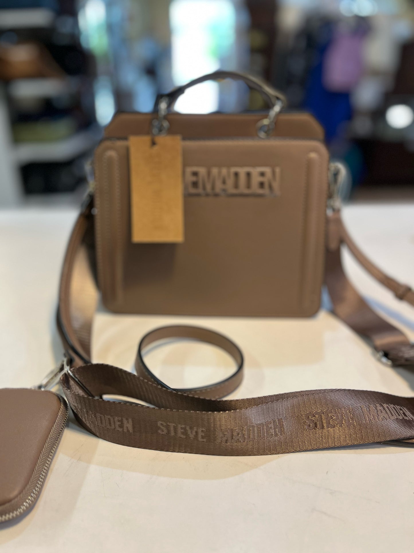 NWT Steve Madden Mushroom "Bevelyn" Crossbody