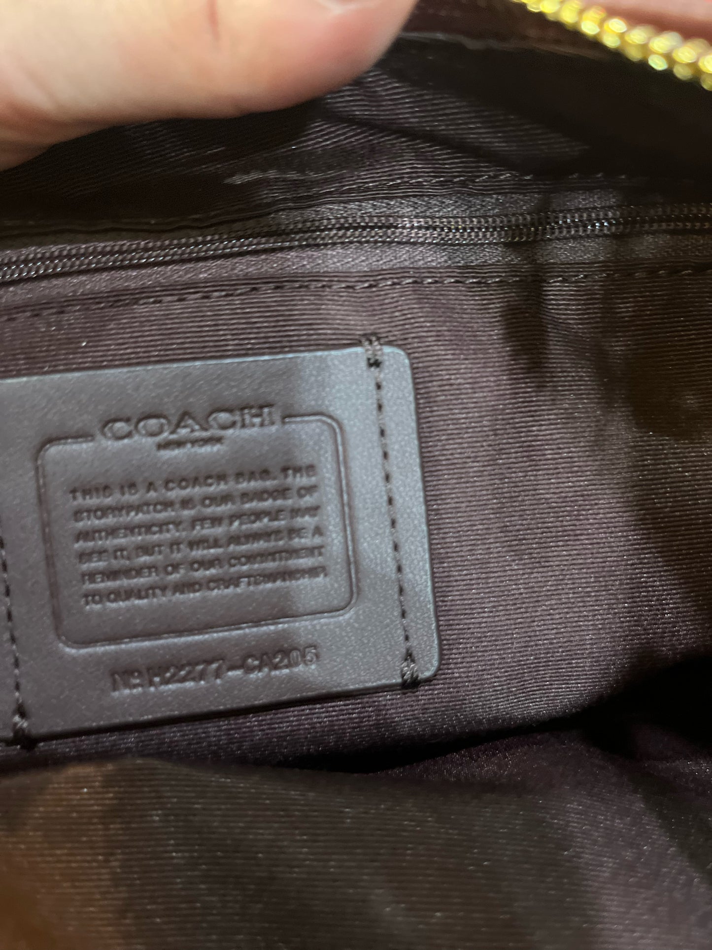 Coach Maroon "Ellis" Handbag