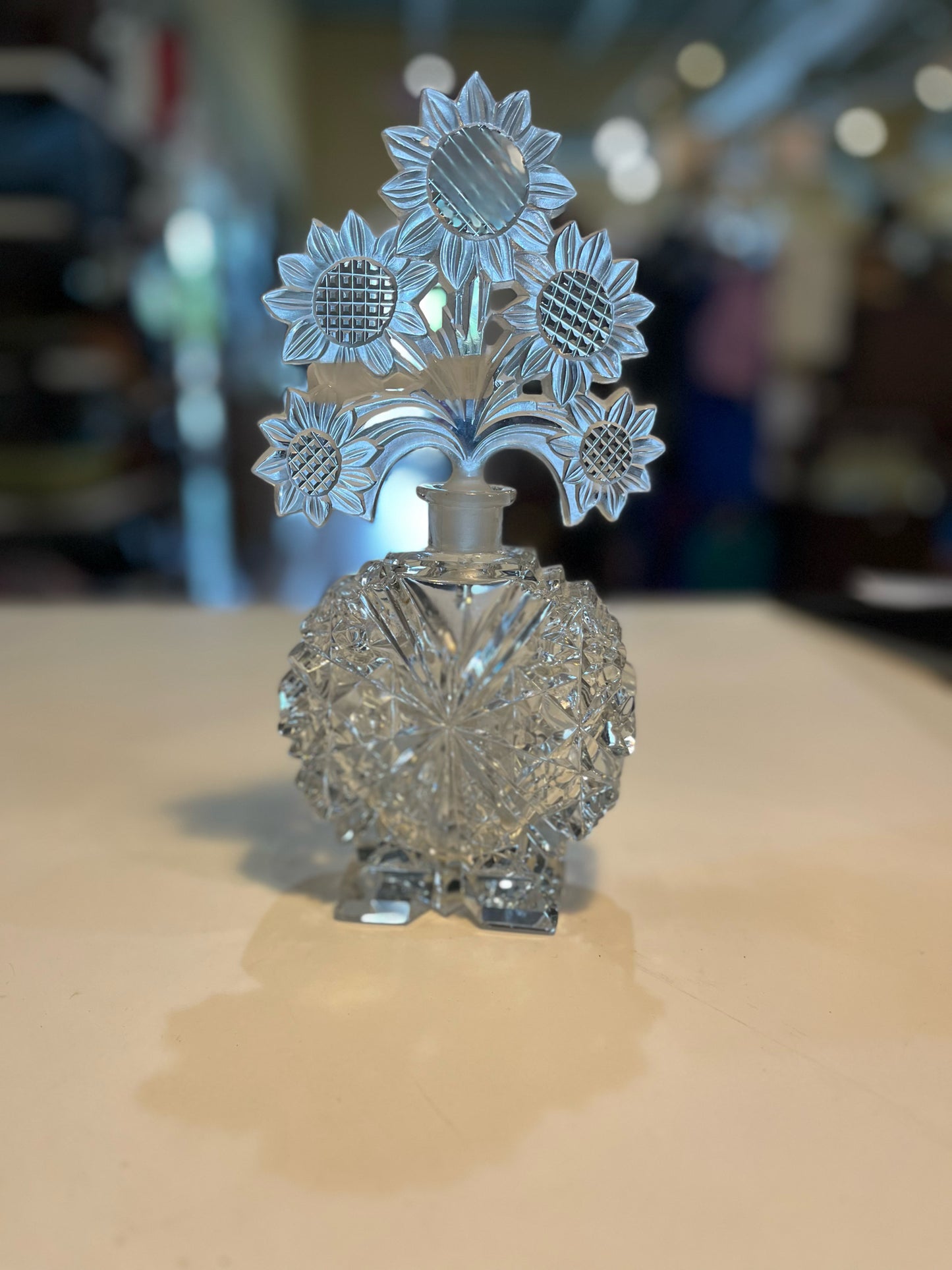 Vintage Edward Westlake Crystal Perfume Bottle