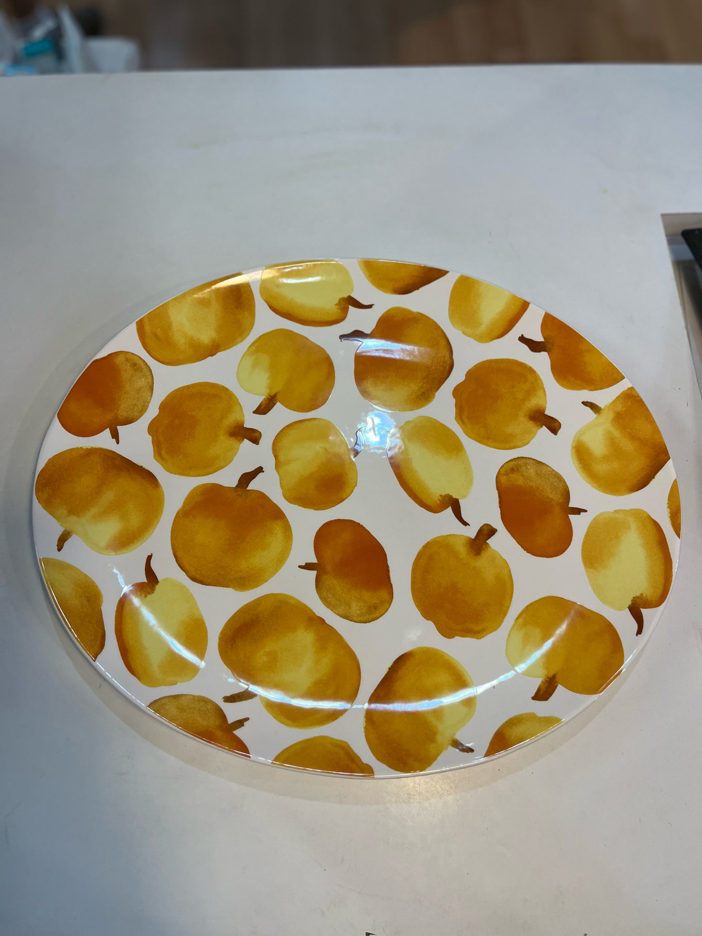 Crate & Barrel Pumpkin Platter