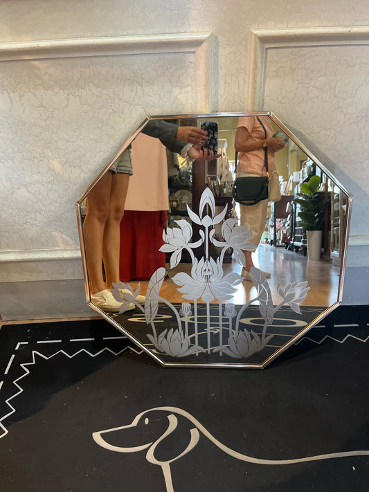 Vintage "Lotus" Mirror