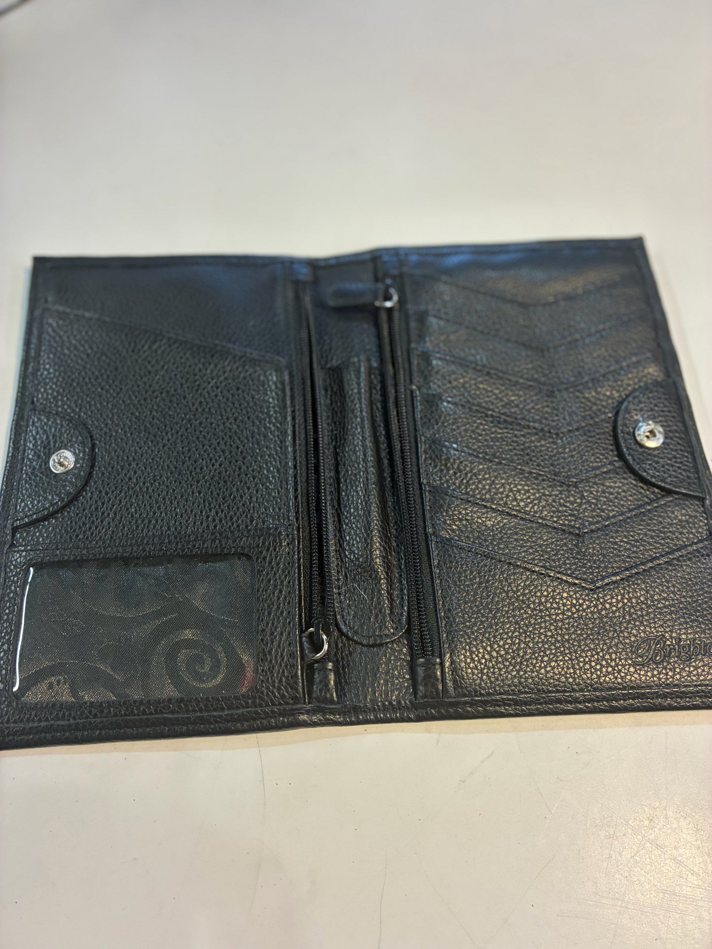 Brighton Black "Ferrera Folio" Leather Wallet