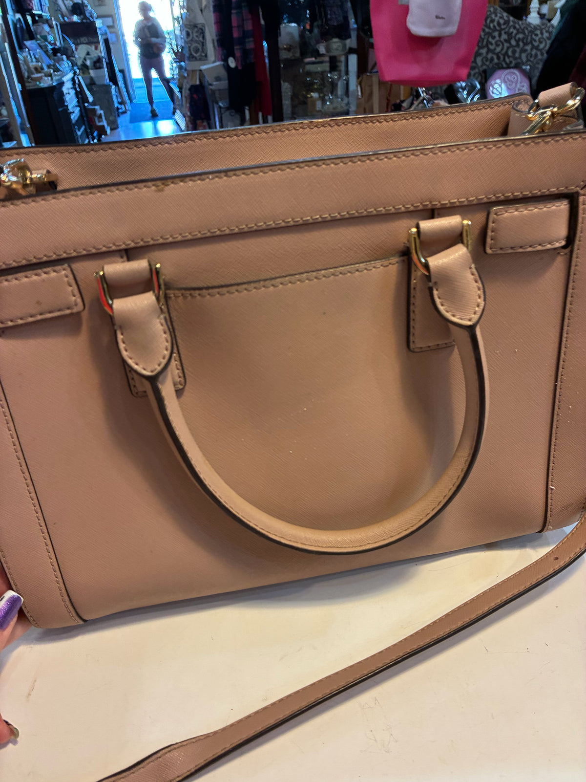 Michael Kors Fawn Blush Pink "Dillon" Handbag